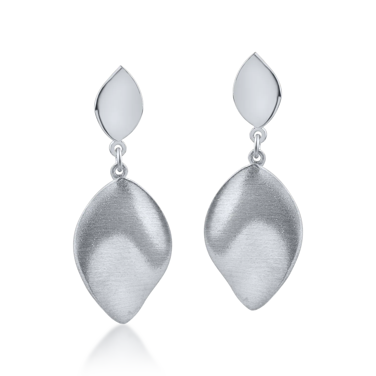 White gold earrings