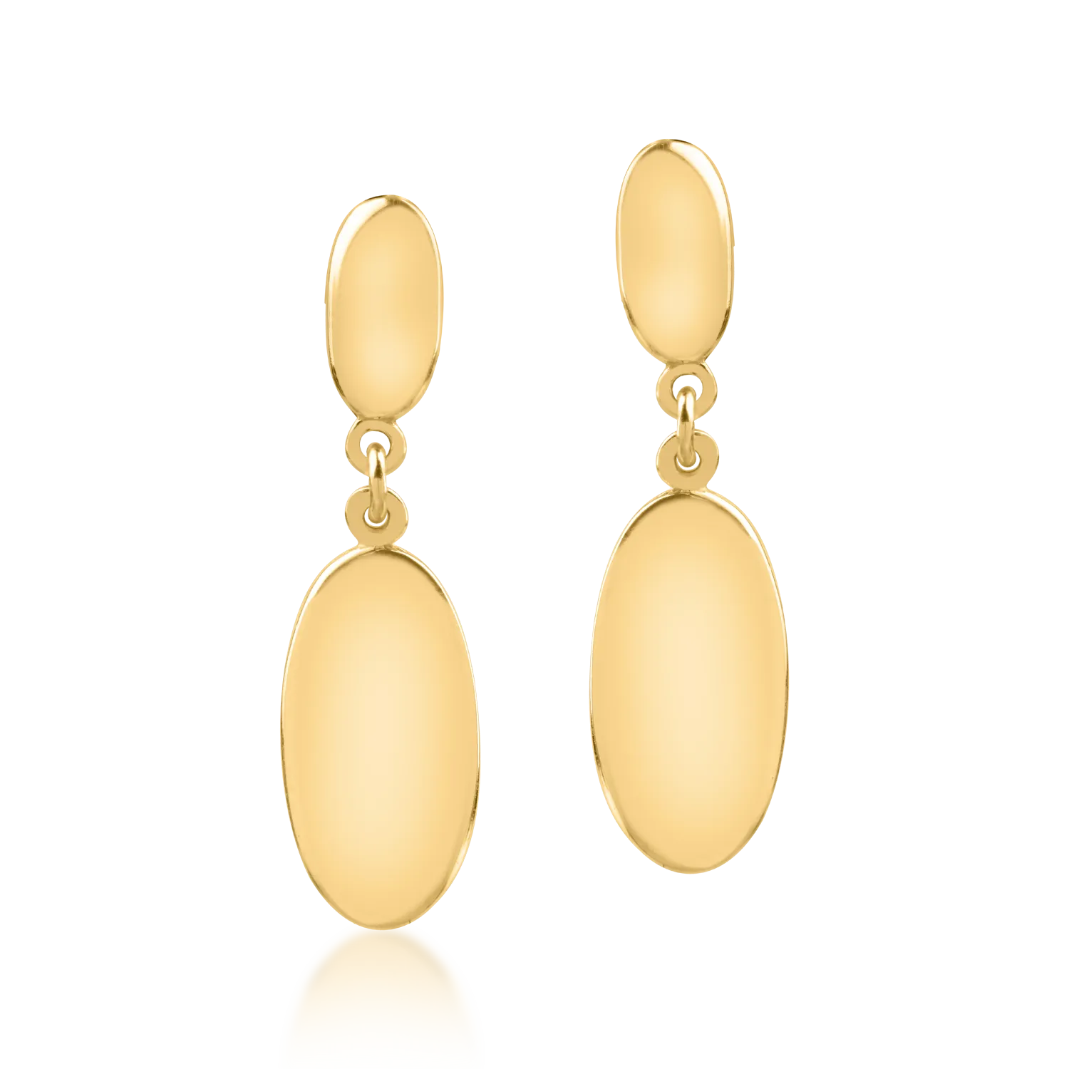 Yellow gold earrings