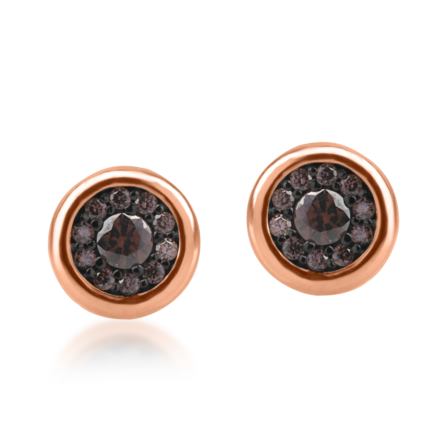 Rose gold earrings