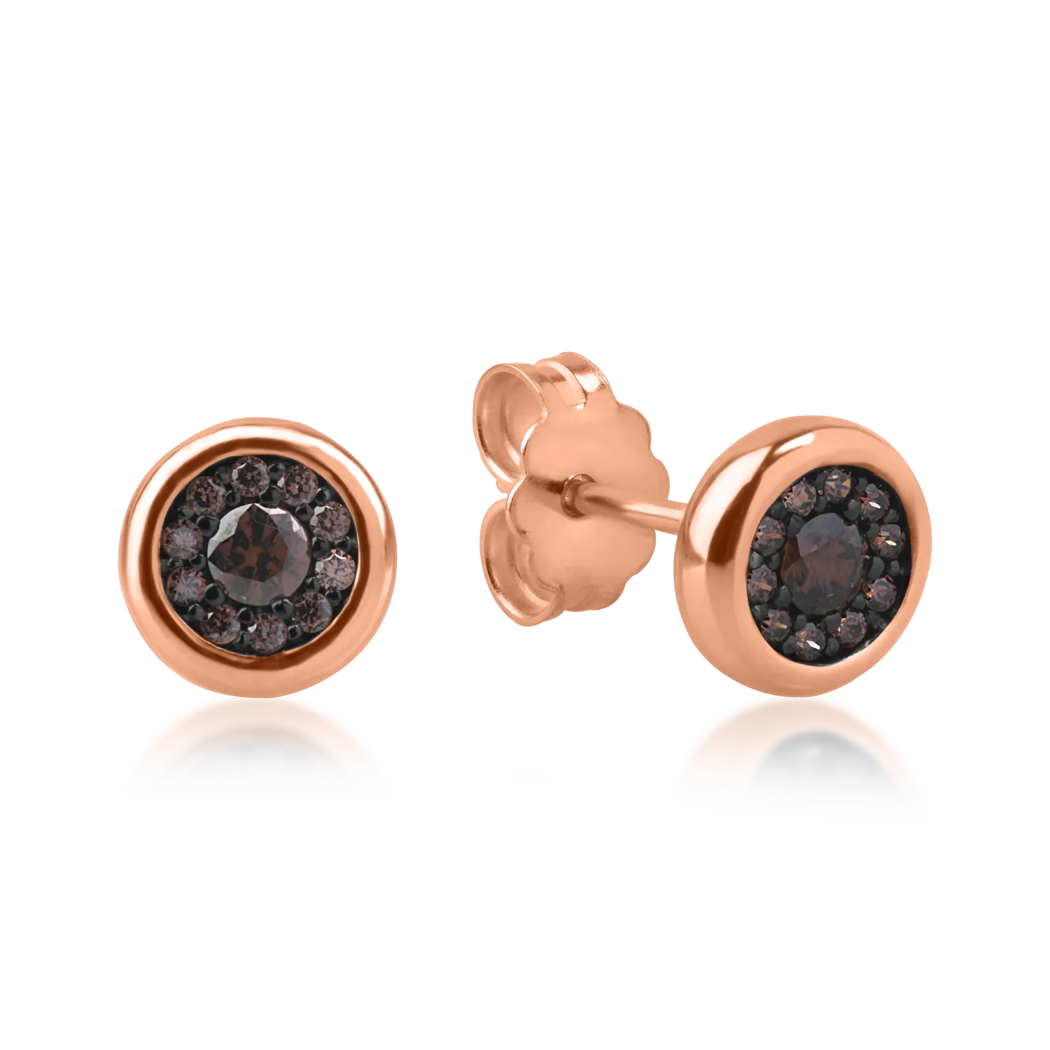 Rose gold earrings