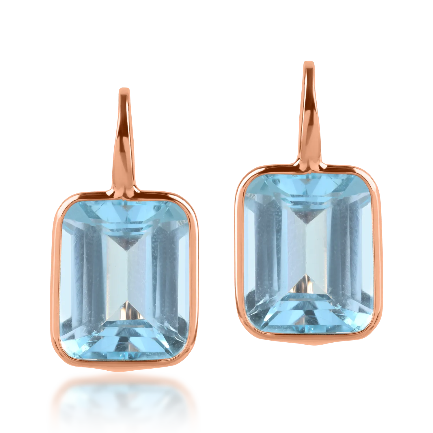 Rose gold earrings