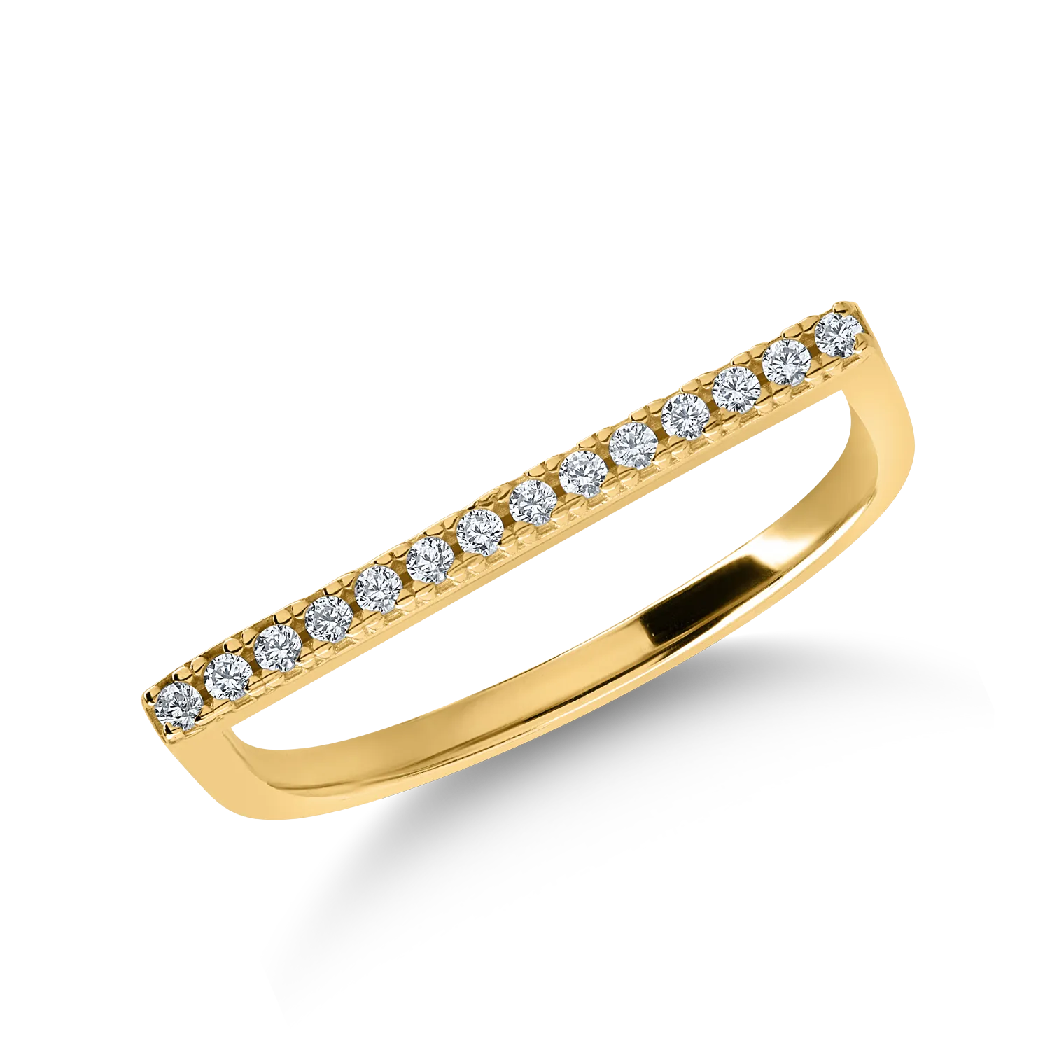 Yellow gold ring