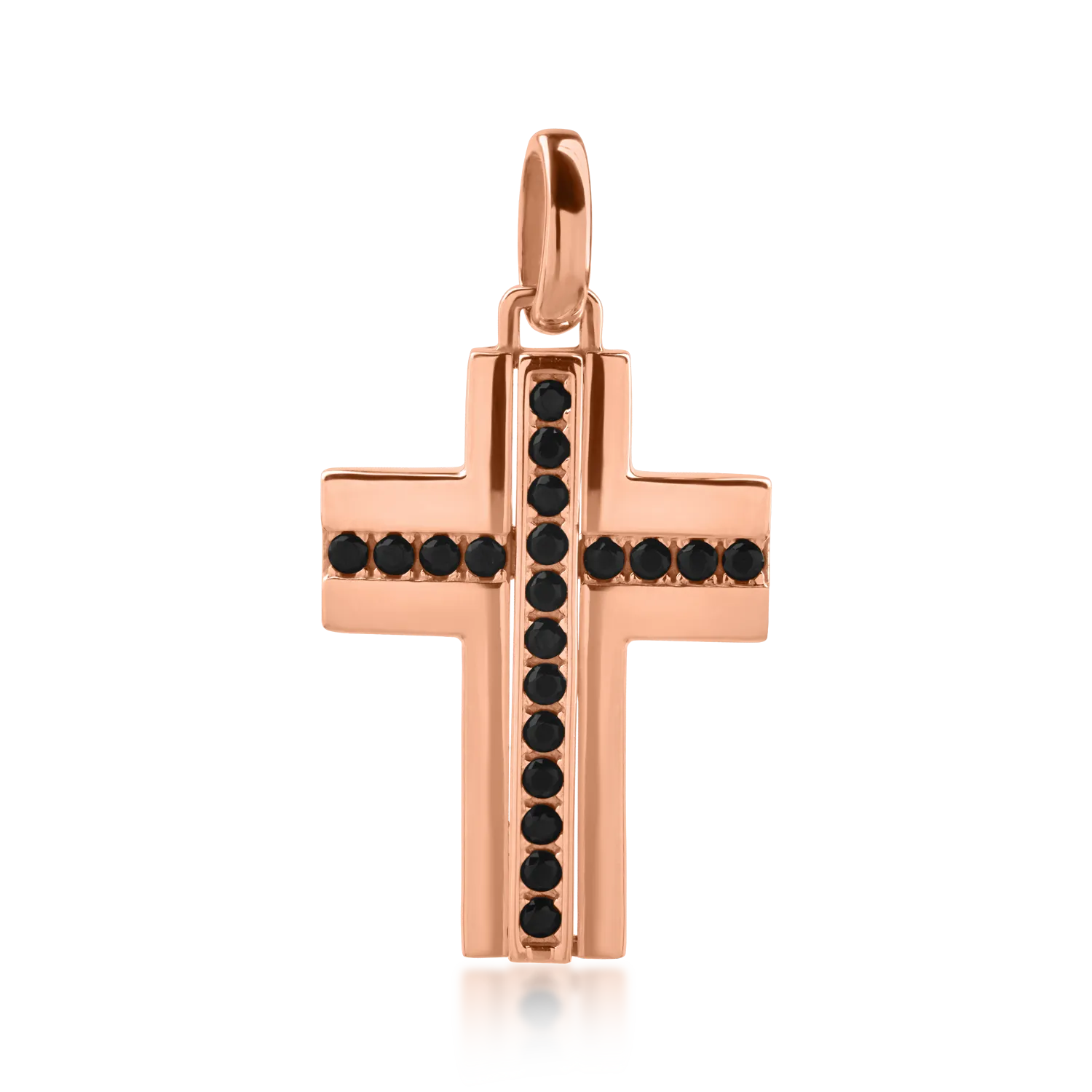 Rose gold cross pendant