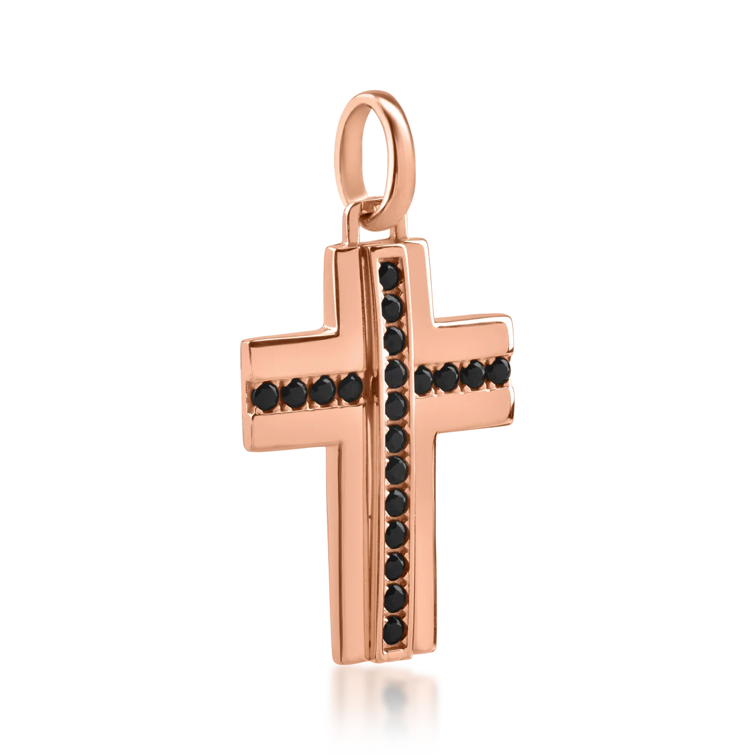 Rose gold cross pendant