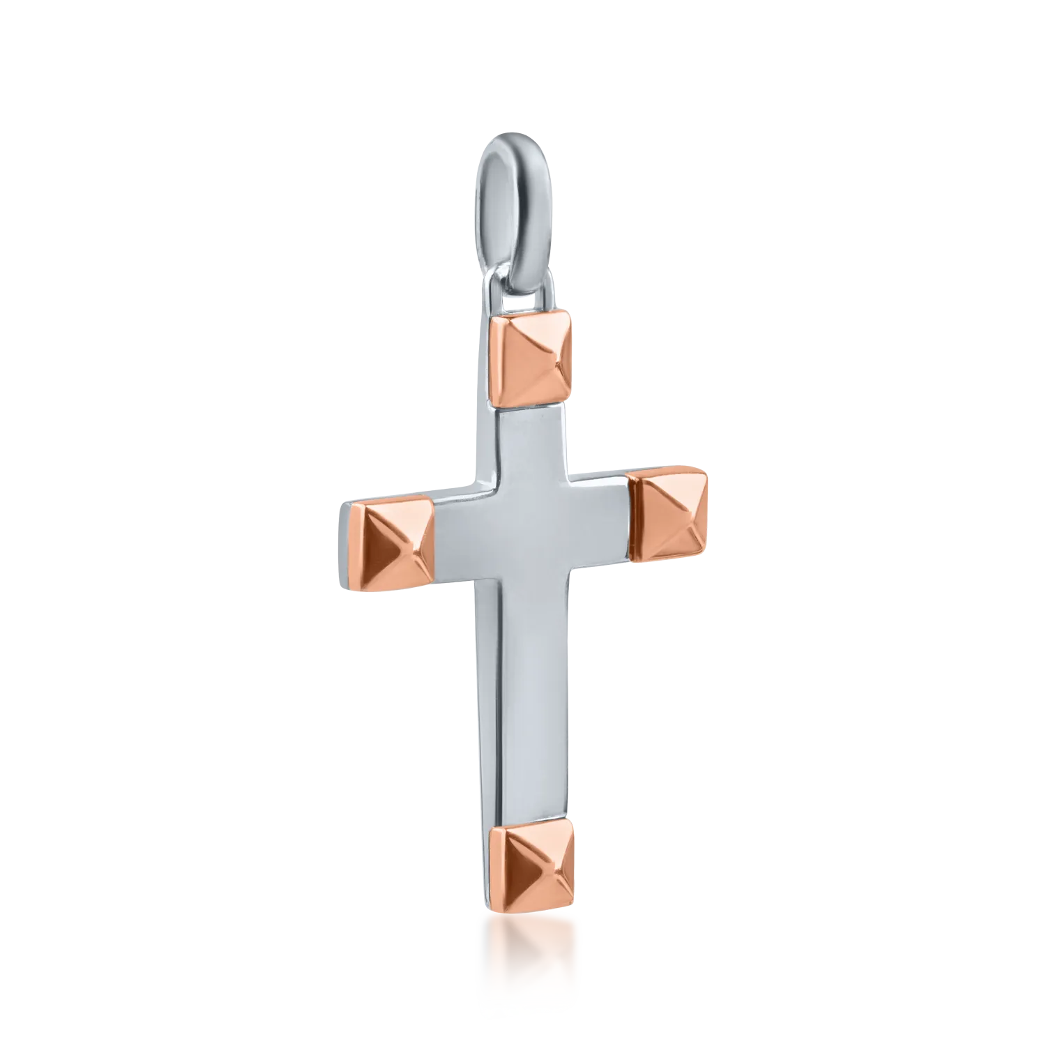 Rose-black gold cross pendant