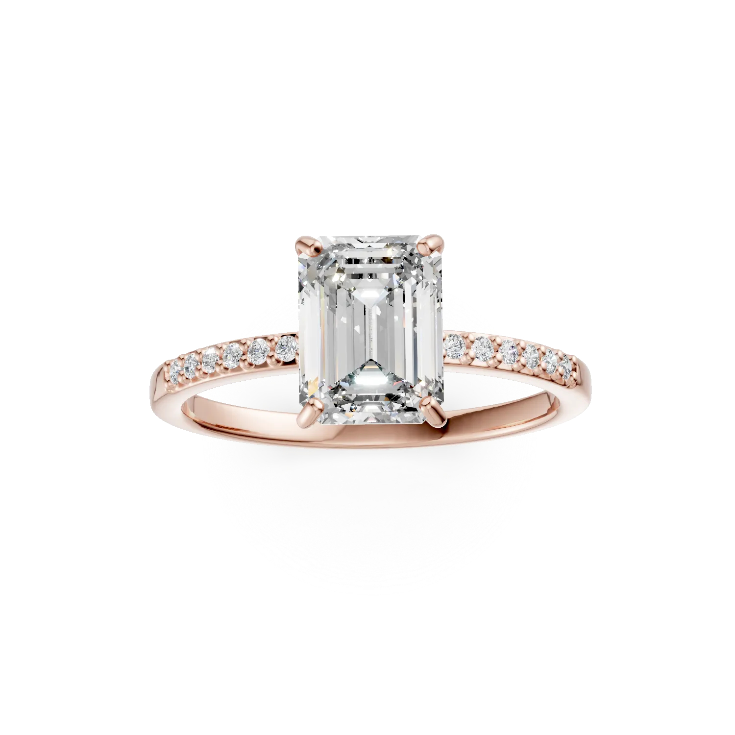 Rose gold engagement ring