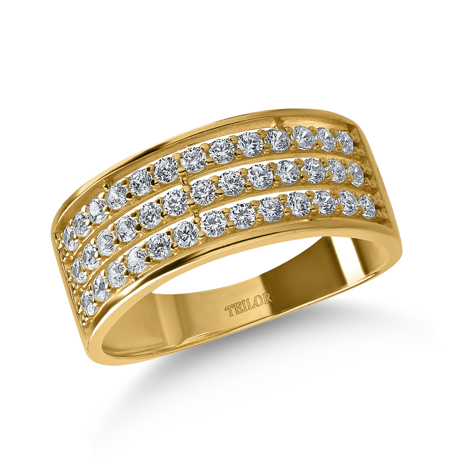 Yellow gold ring