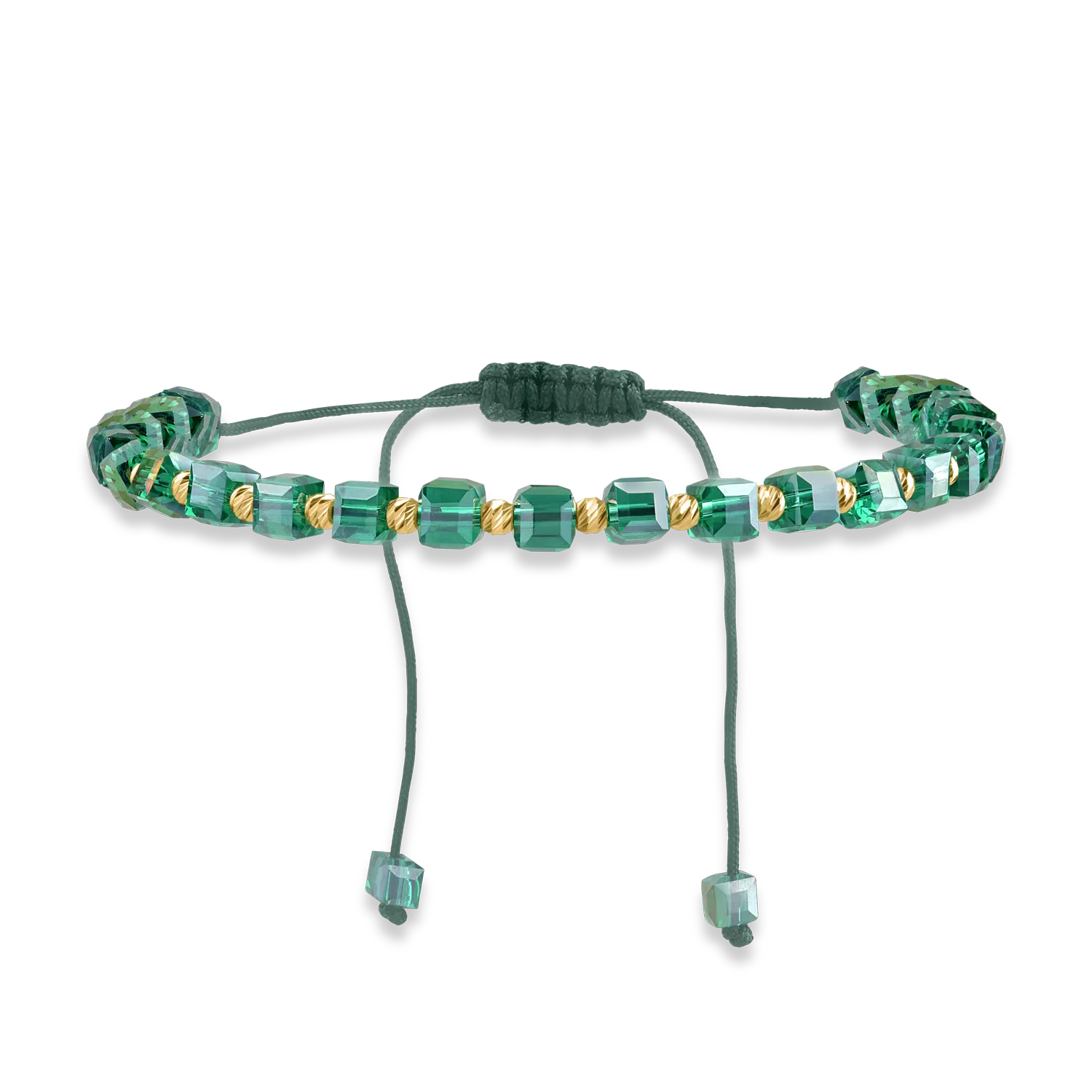 Гривна с шнур от жълто злато