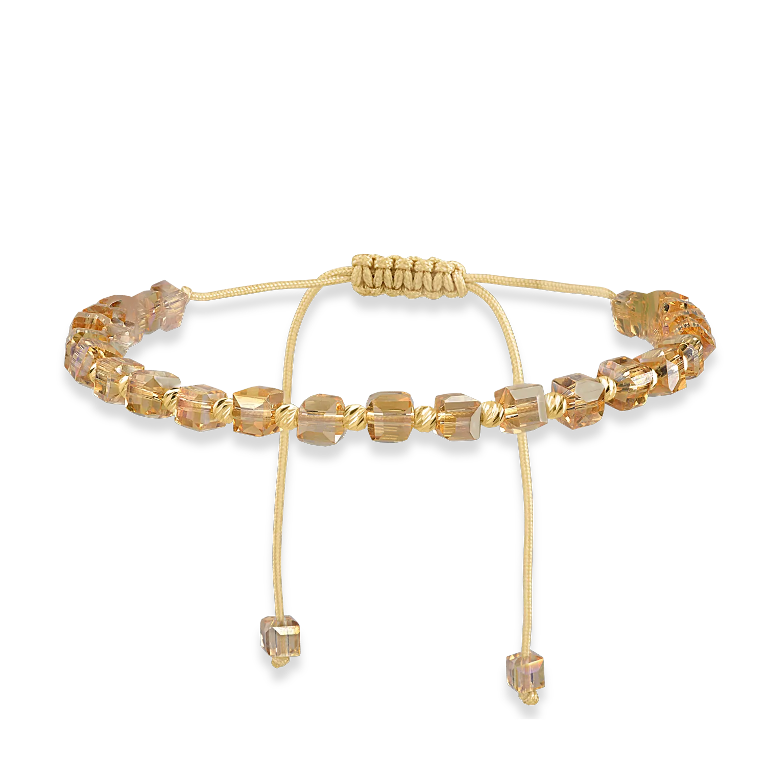 Гривна с шнур от жълто злато