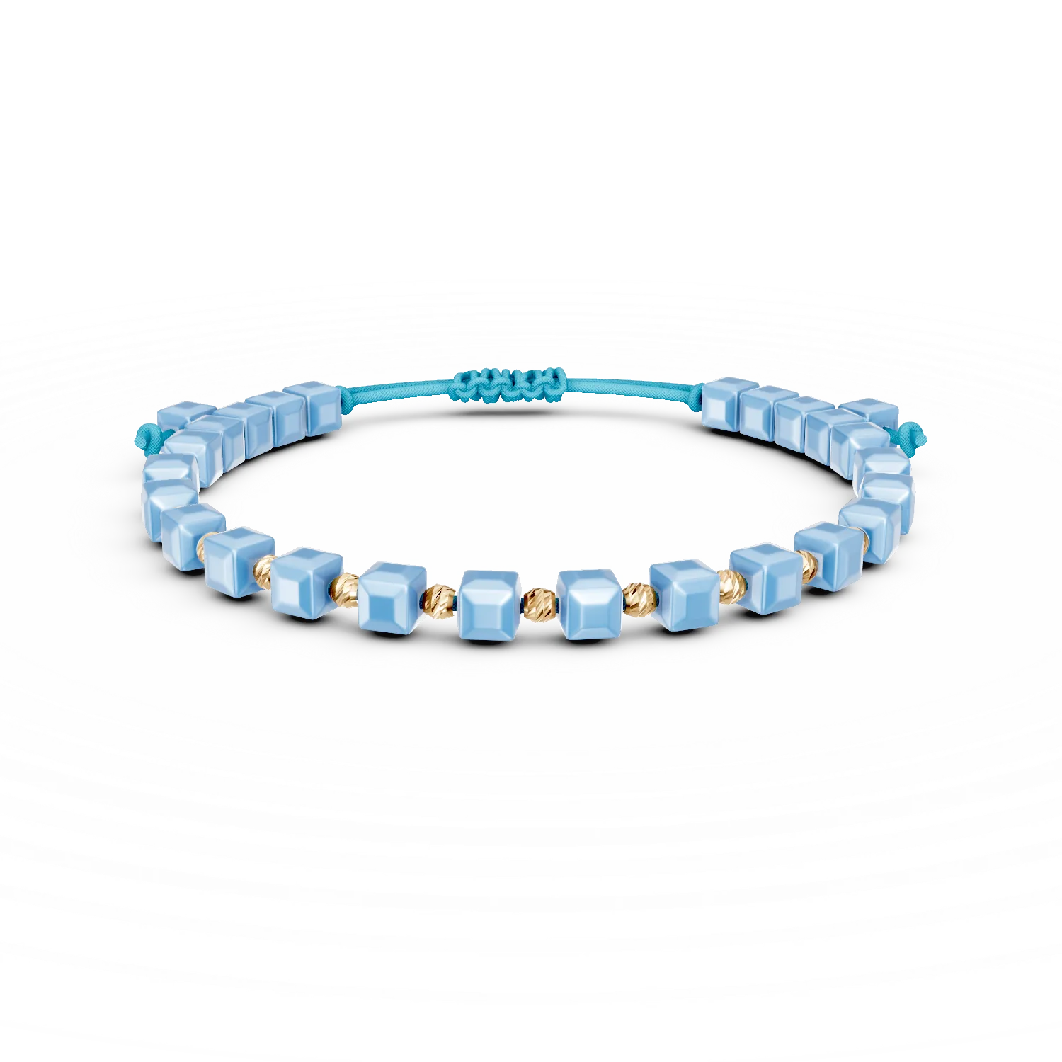 Bratara cu snur din aur galben