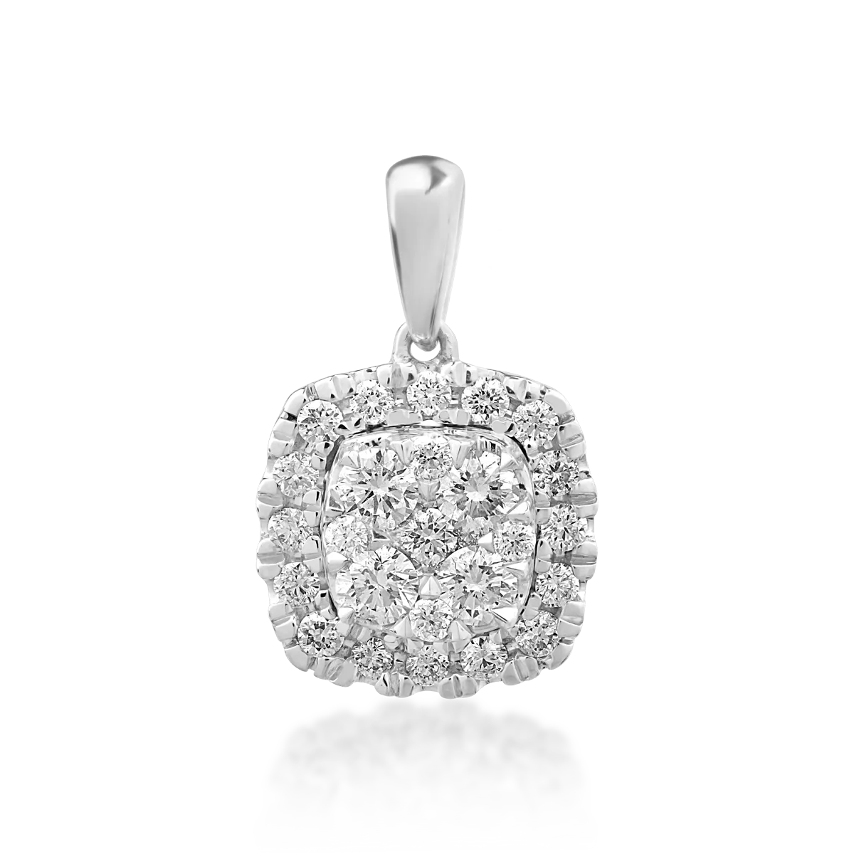 Wisiorek z 14K białego złota i diamenty 0.3kr-163441