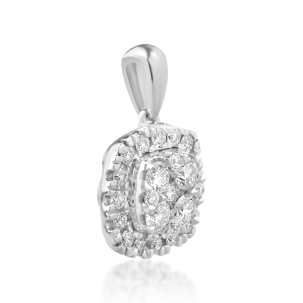 Wisiorek z 14K białego złota i diamenty 0.3kr