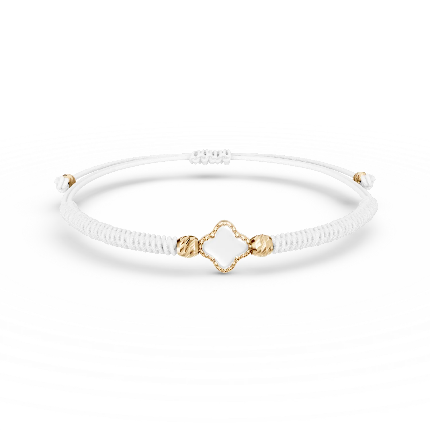 Гривна с шнур от жълто злато