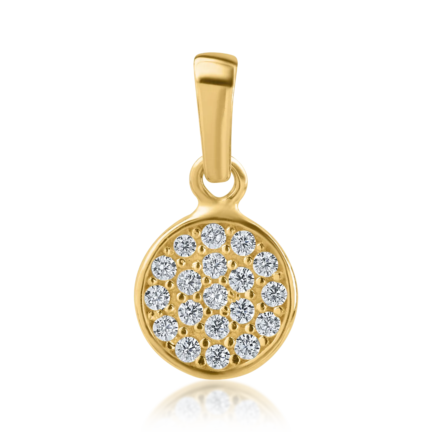 Yellow gold pendant