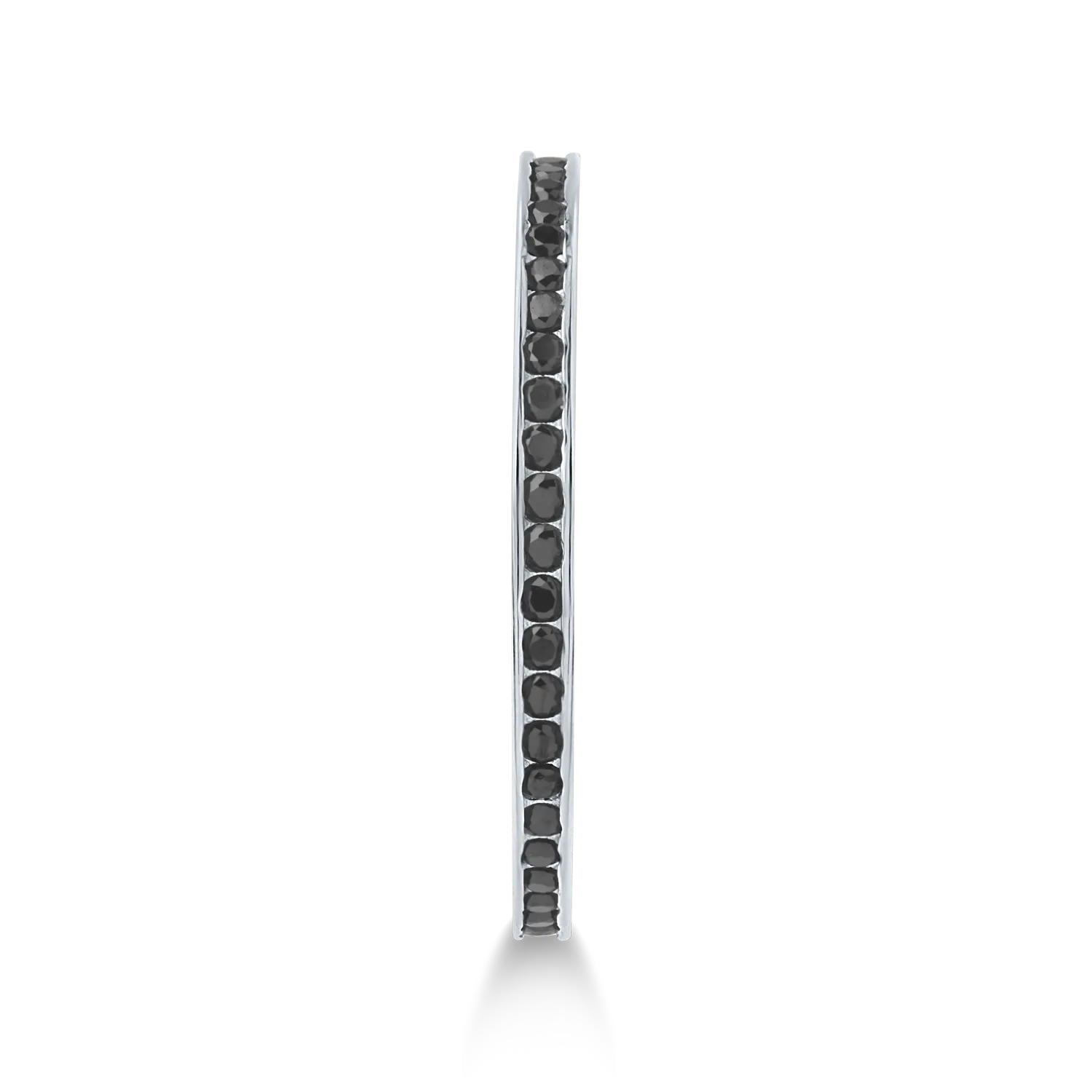 Pierścionek wieczność z białego złota z cyrkonią