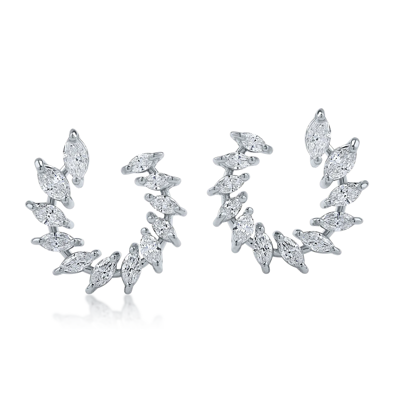 Cercei din aur alb cu diamante de 1.17ct-163762