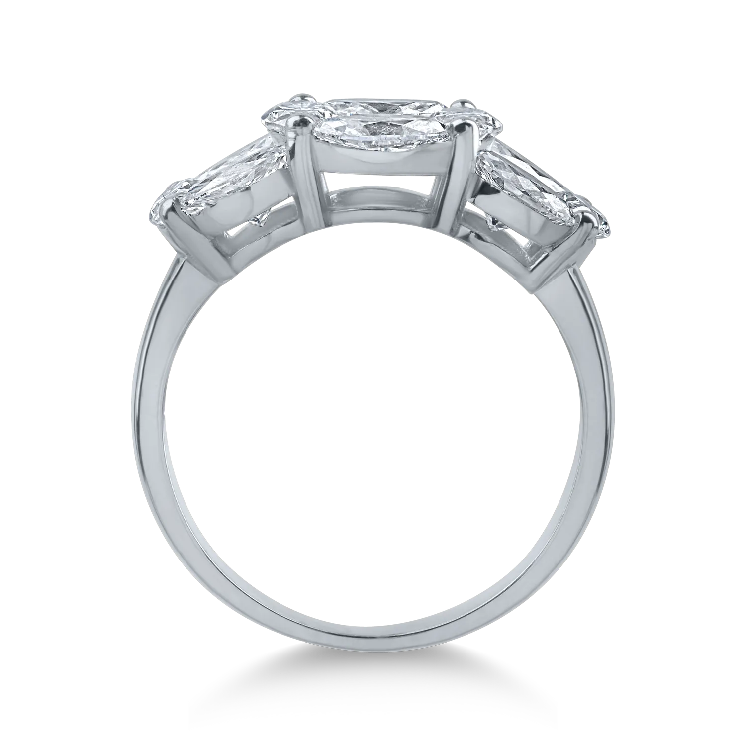 Fehérarany gyűrű 2.1ct gyémántokkal