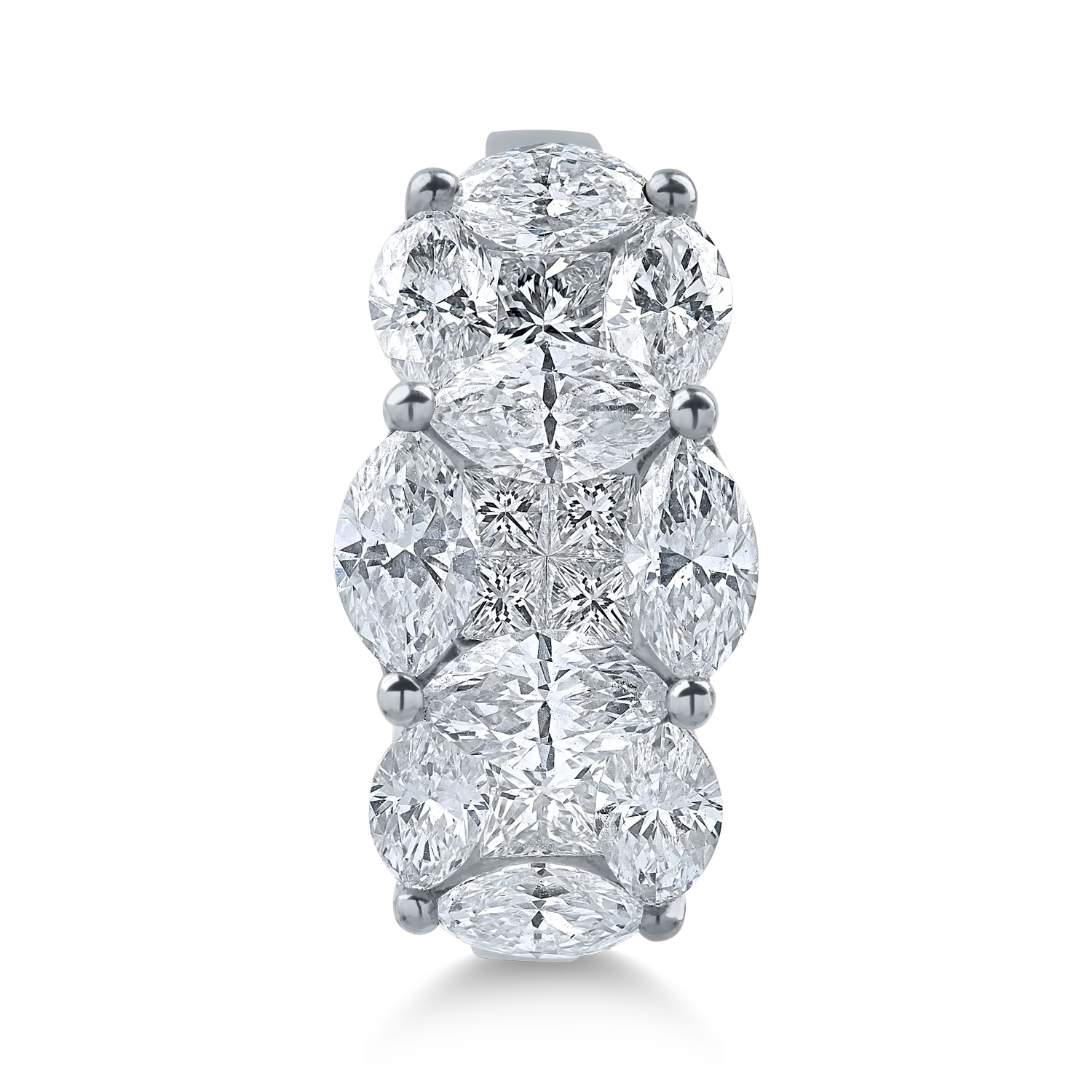 Fehérarany gyűrű 2.1ct gyémántokkal