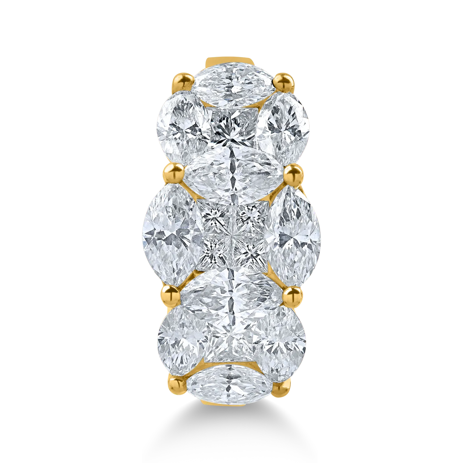 Yellow gold ring with 2.26ct diamonds