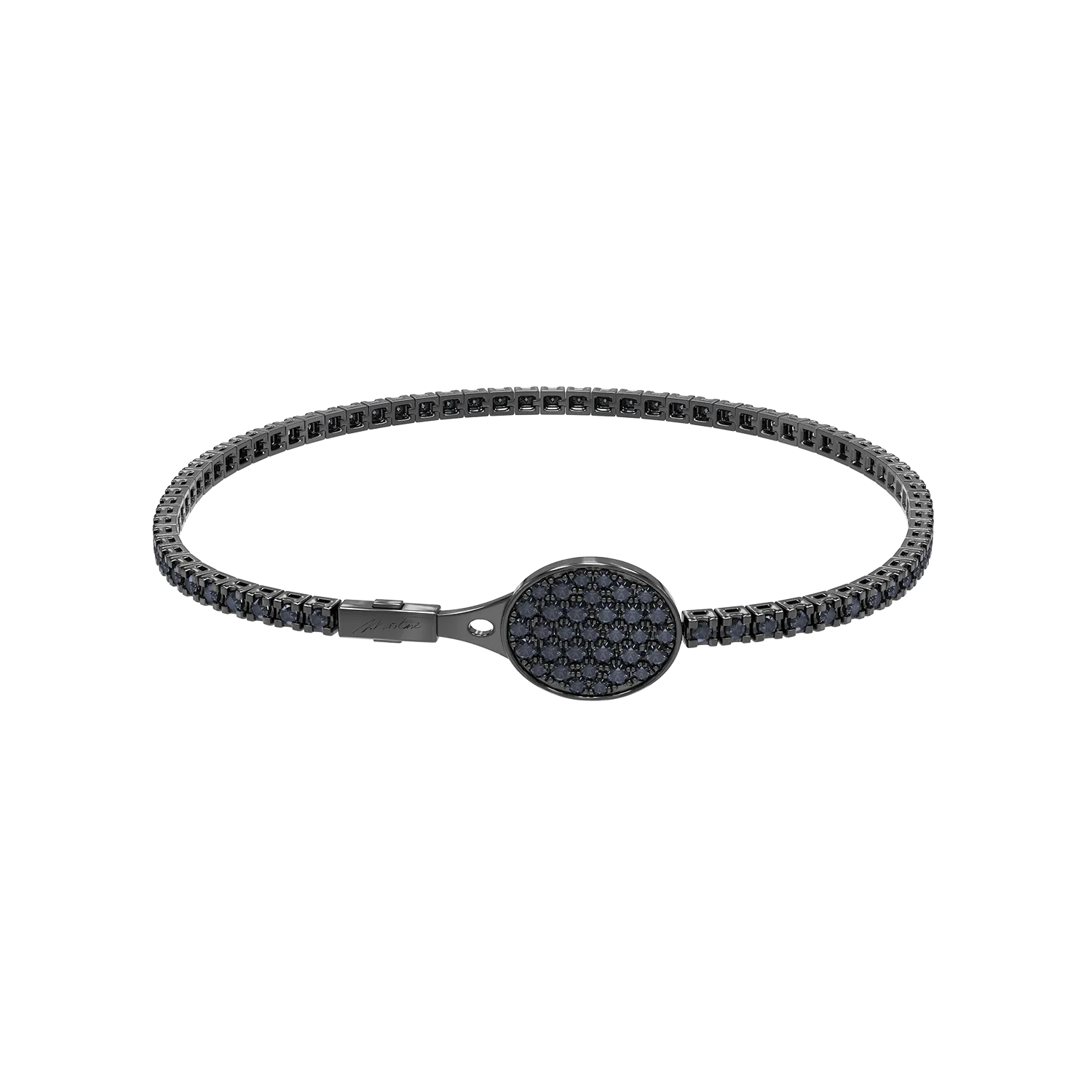 Bratara tennis Heritage cu safire negre de 2.1ct