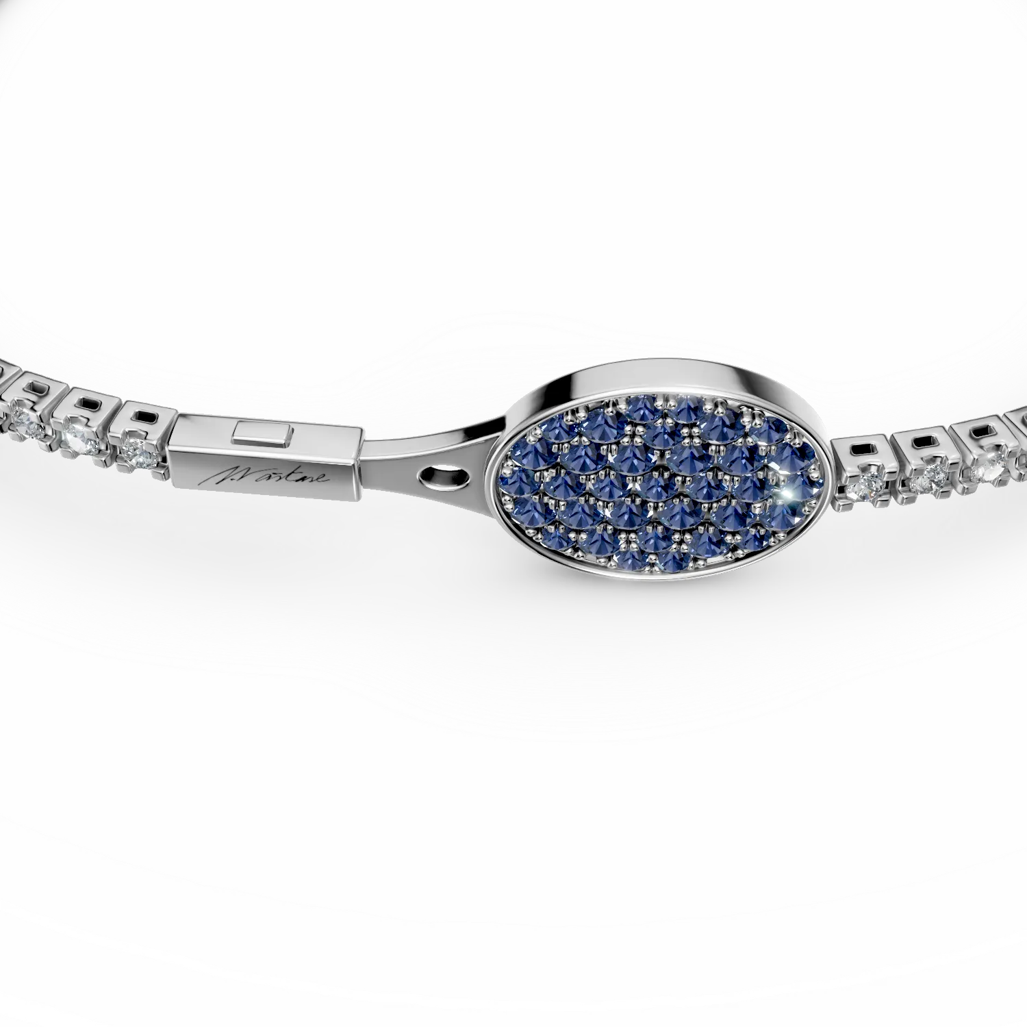 Bratara tennis Wonder cu diamante si safire de 1.366ct