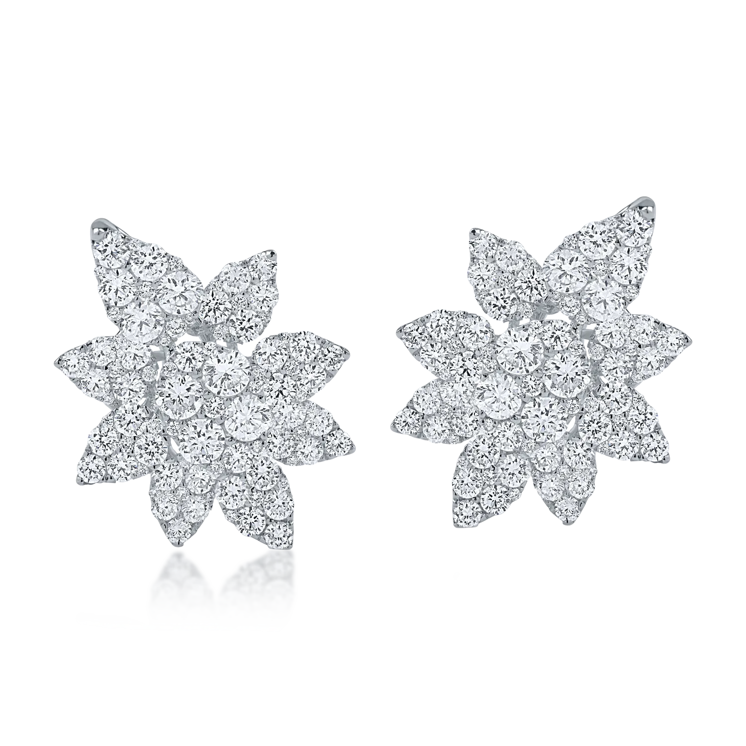 White gold earrings with 2.25ct diamonds