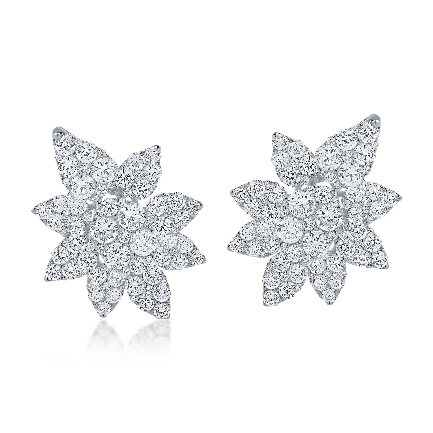 Cercei din aur alb cu diamante de 2.25ct-164149