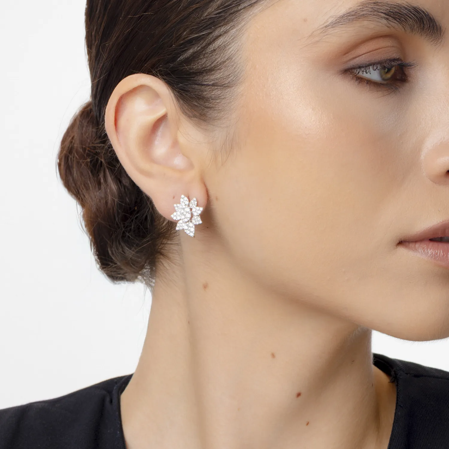 Fehér arany fülbevaló 2.25ct gyémánttal