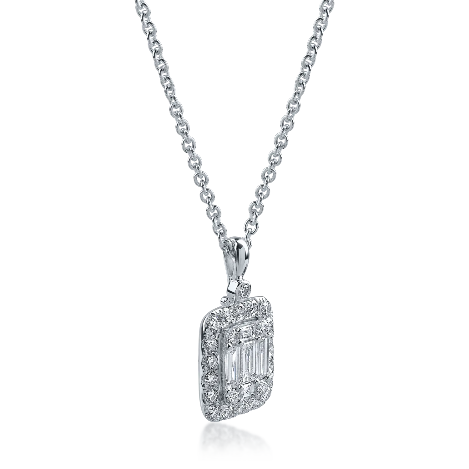 Fehérarany lánc medállal 1.96ct gyémántokkal