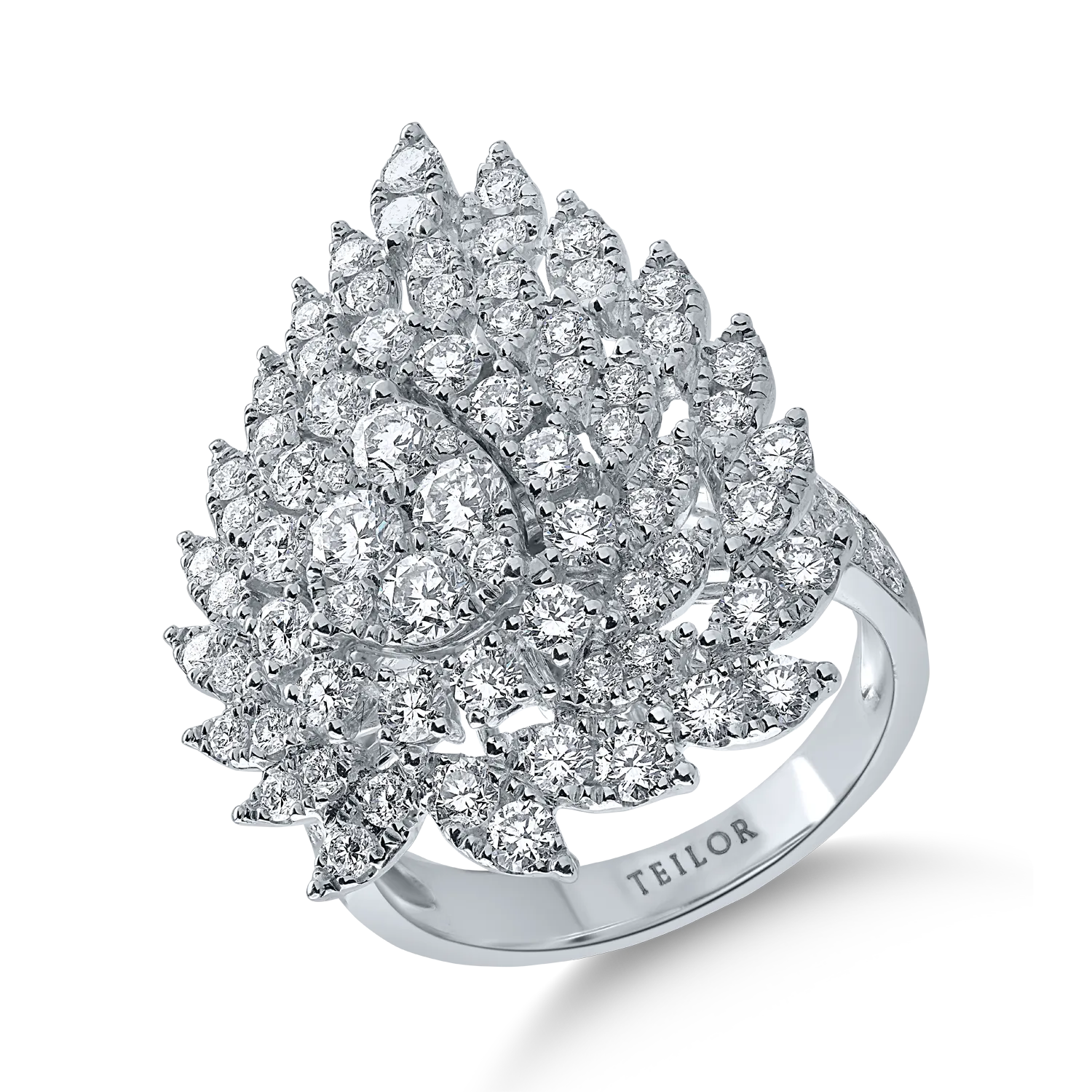 Fehérarany gyűrű 2.443ct gyémántokkal-164221