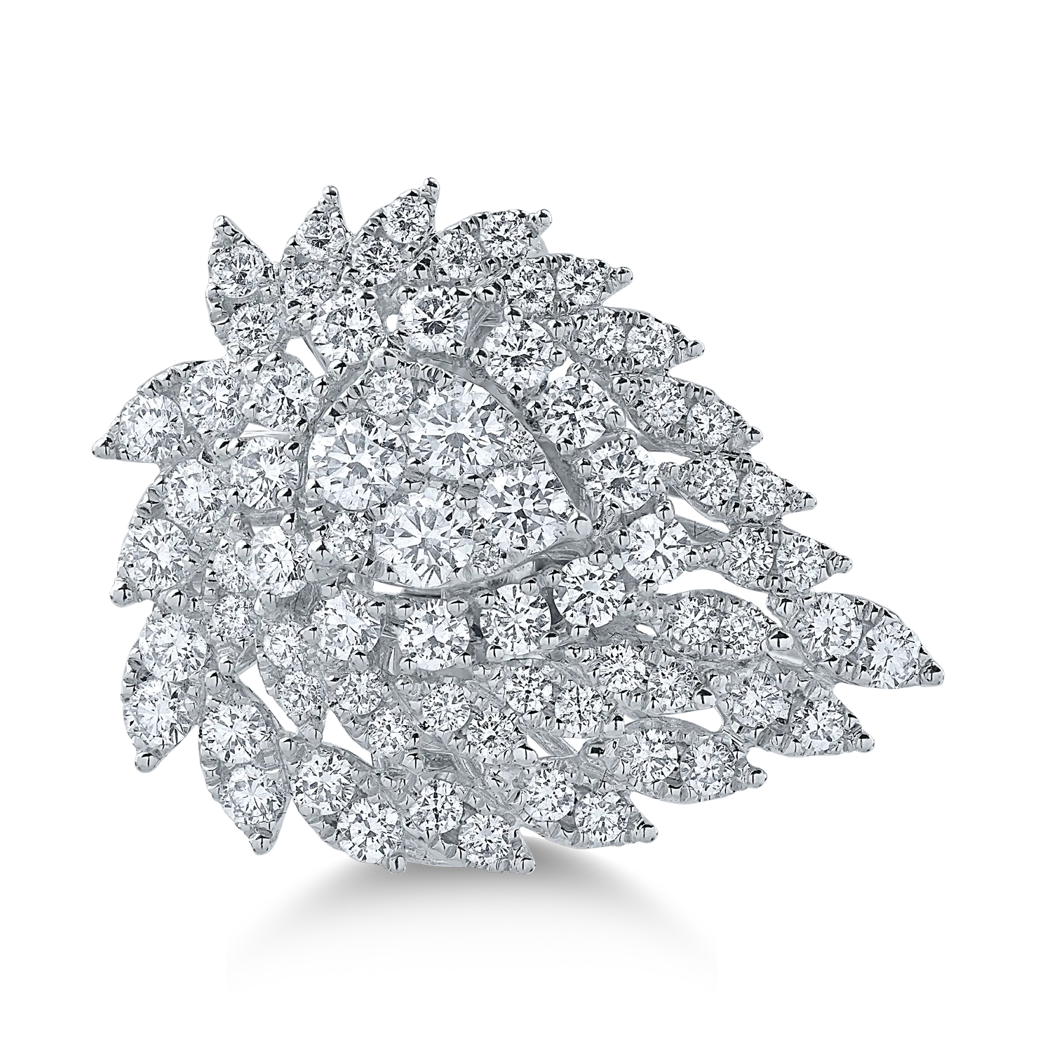 Fehérarany gyűrű 2.443ct gyémántokkal