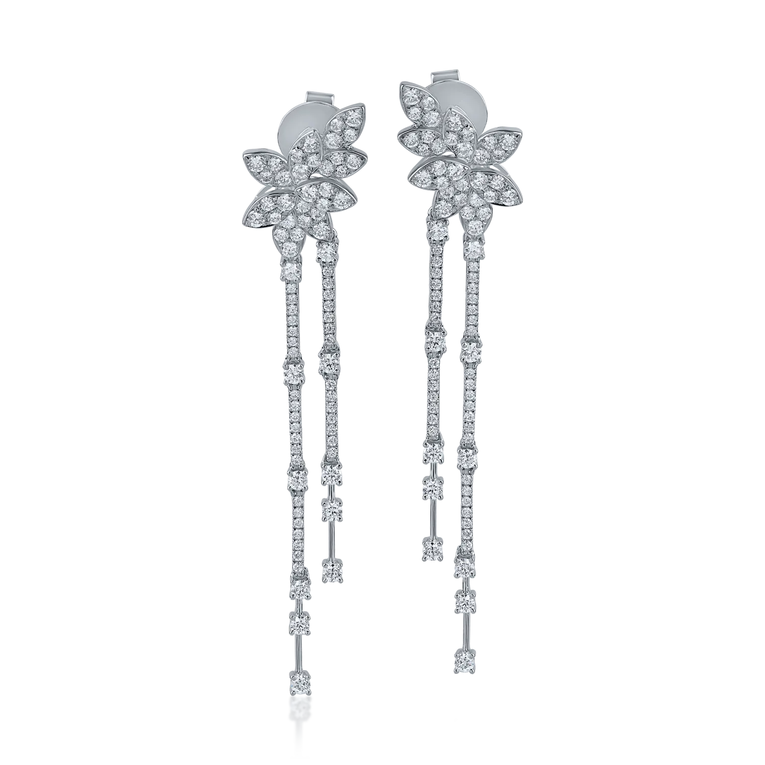 White gold earrings with 2.313ct diamonds-164230