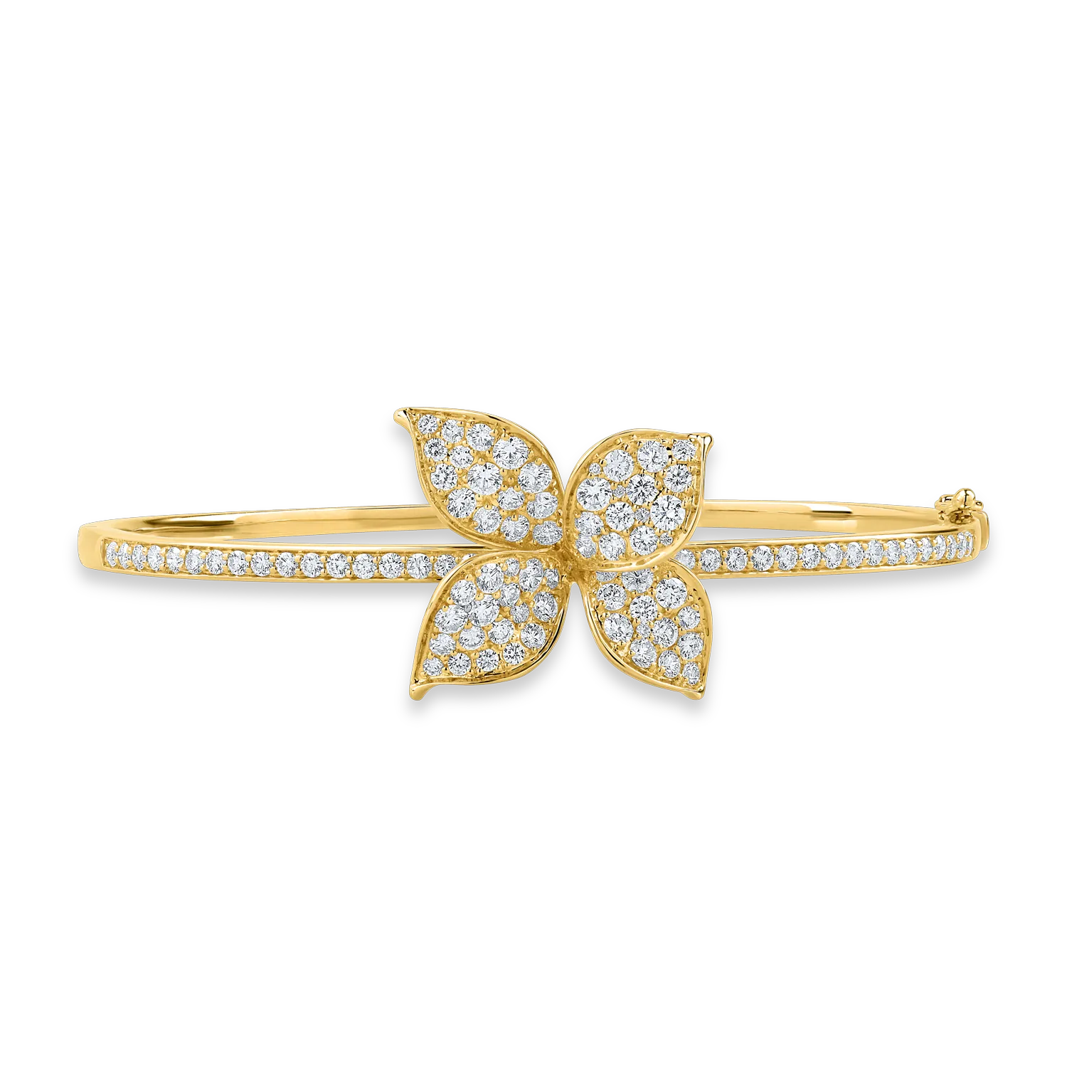 Yellow gold bracelet with 2.384ct diamonds
