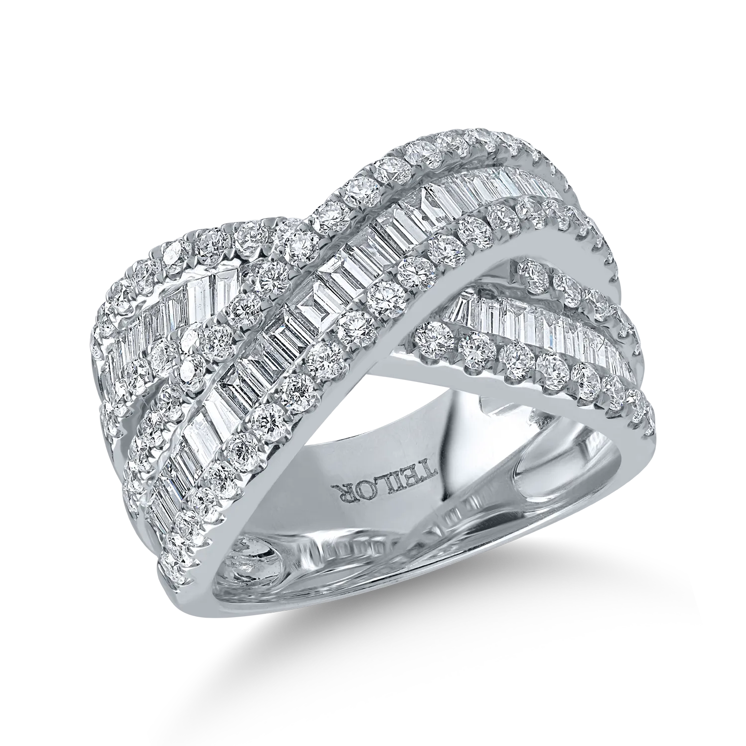 Fehérarany gyűrű 2.1ct gyémántokkal-164266