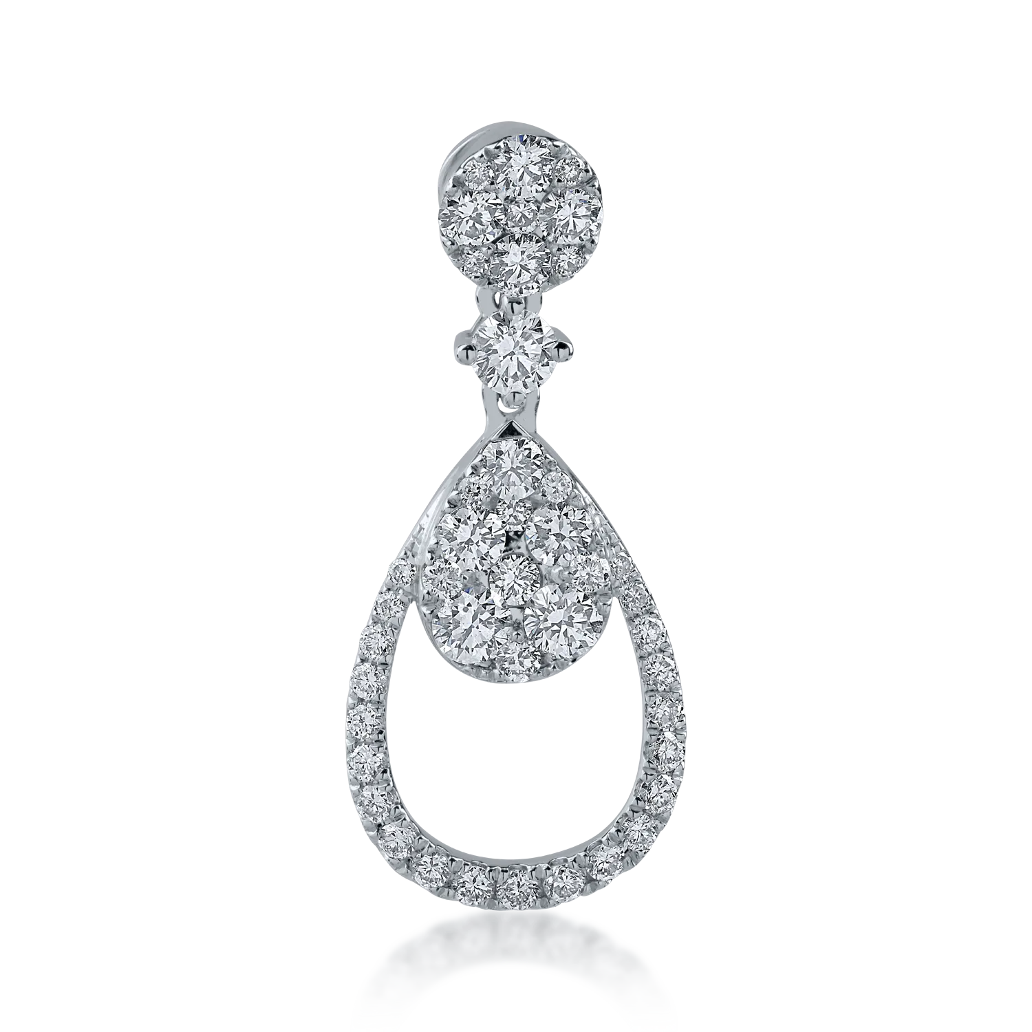 White gold pendant with 0.596ct diamonds