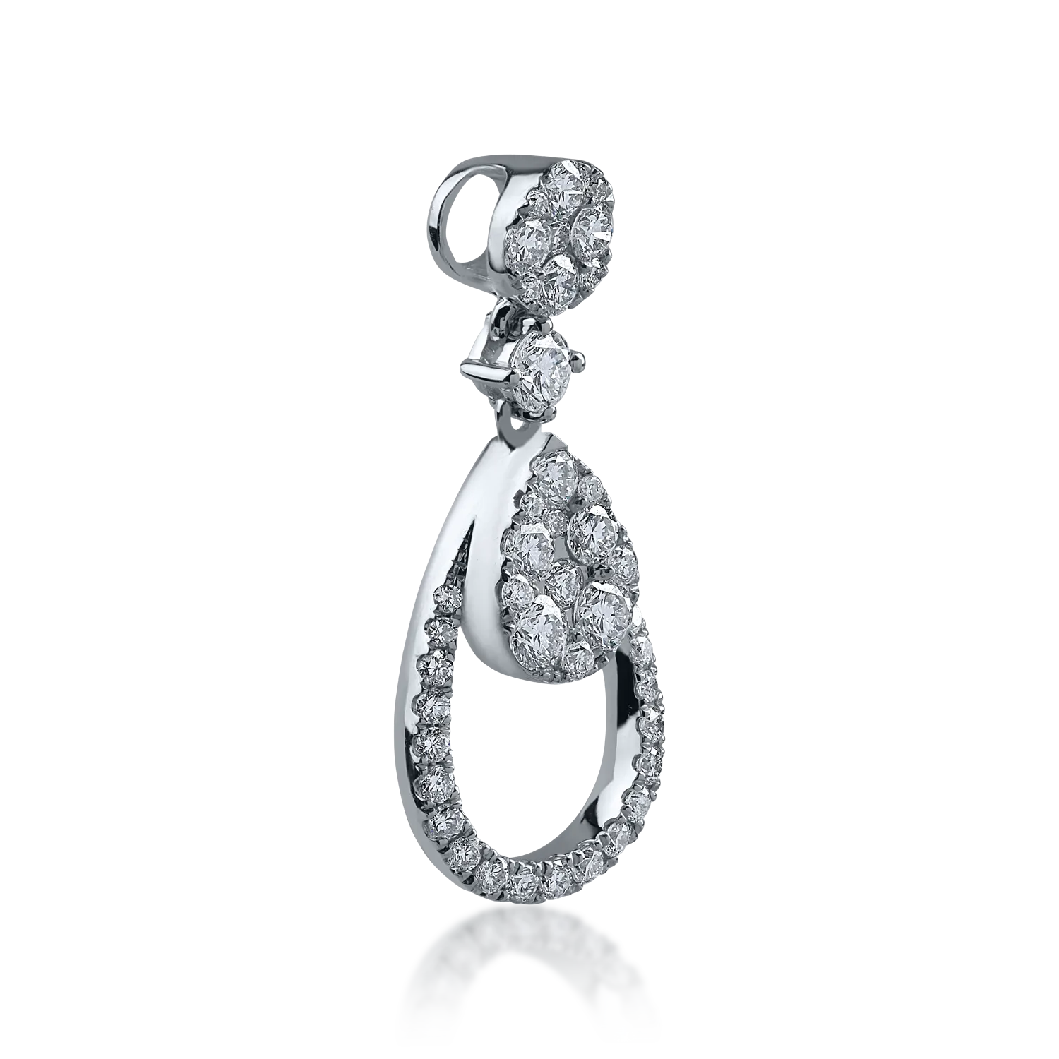 White gold pendant with 0.596ct diamonds