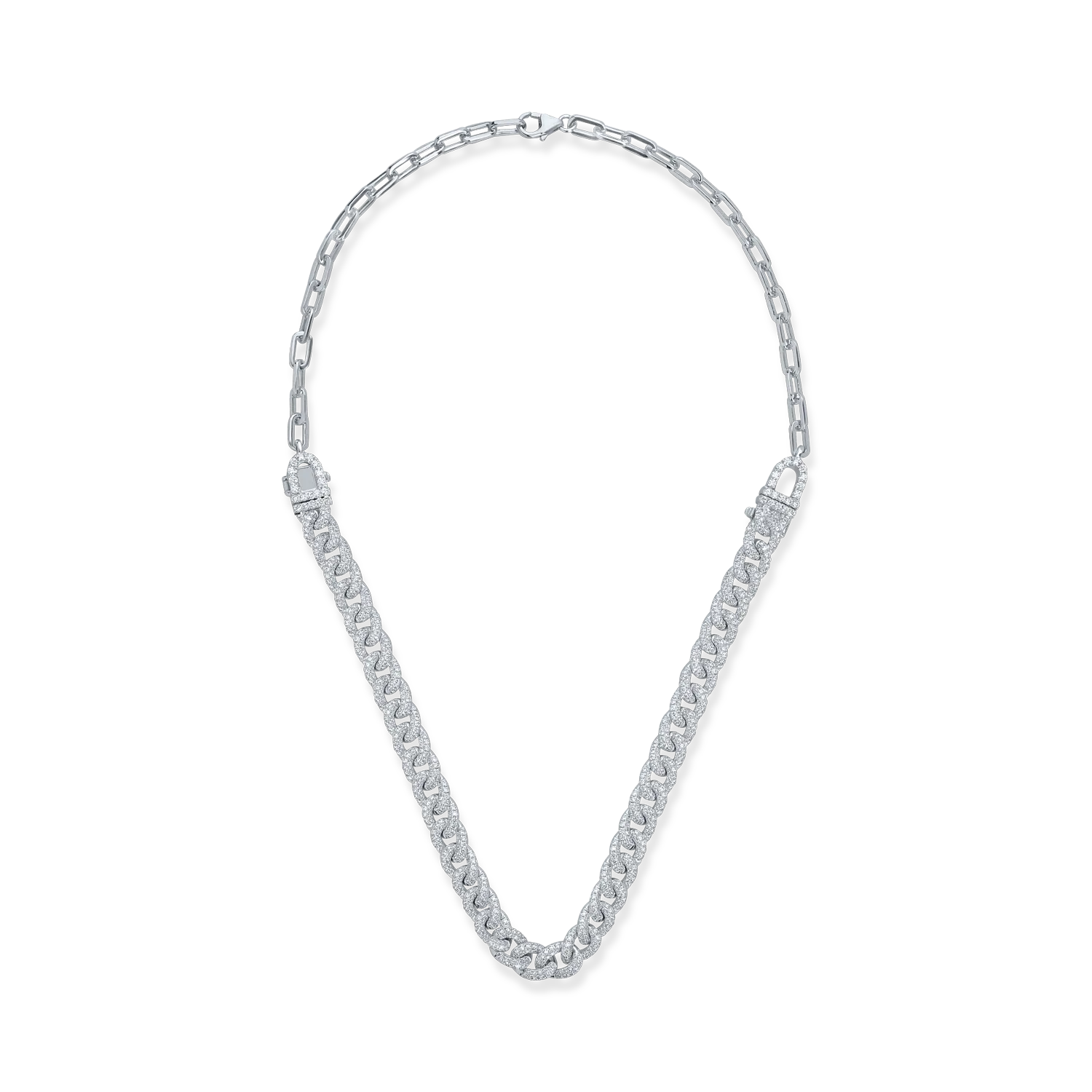 Fehérarany nyaklánc 3.63ct gyémántokkal