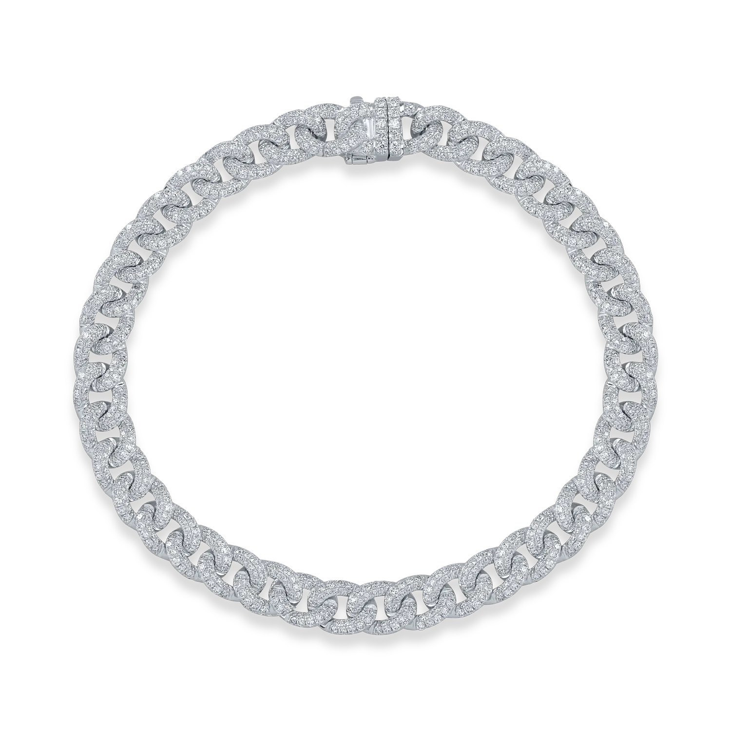 White gold necklace with 3.63ct diamonds