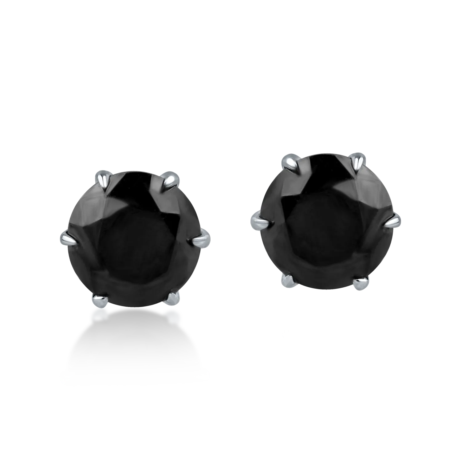 Kolczyki z białego złota z 0.4ct diamentami