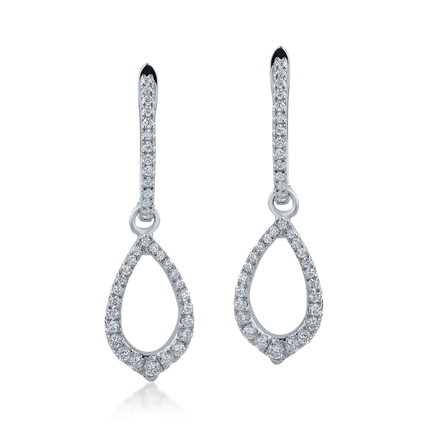 White gold earrings with 0.6ct diamonds