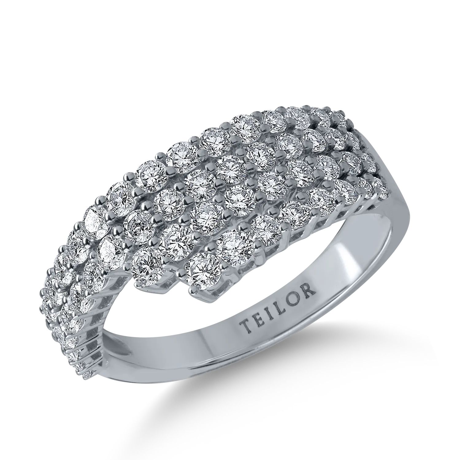 White gold ring with 1.21ct diamonds