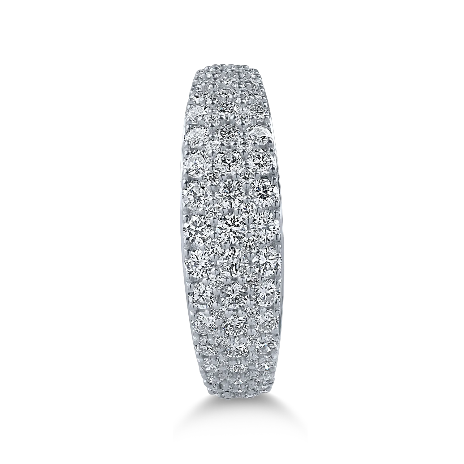 White gold half eternity ring with 1.04ct diamonds
