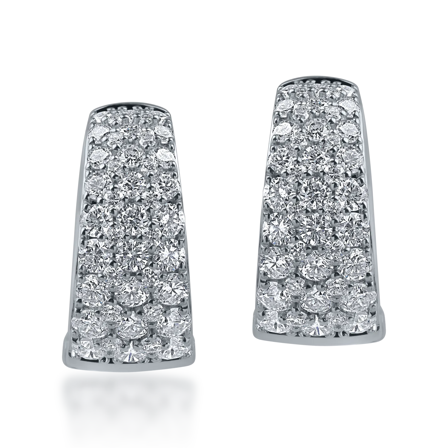 White gold earrings with 1.19ct diamonds