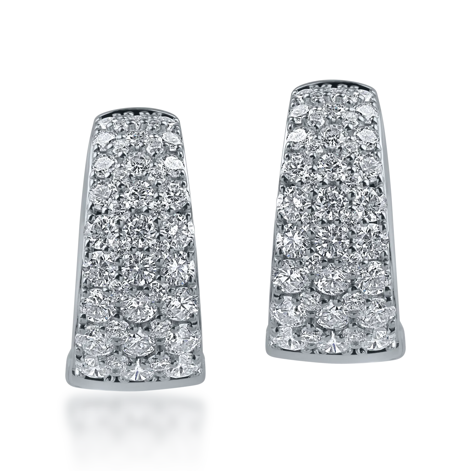 Cercei din aur alb cu diamante de 1.19ct-164686