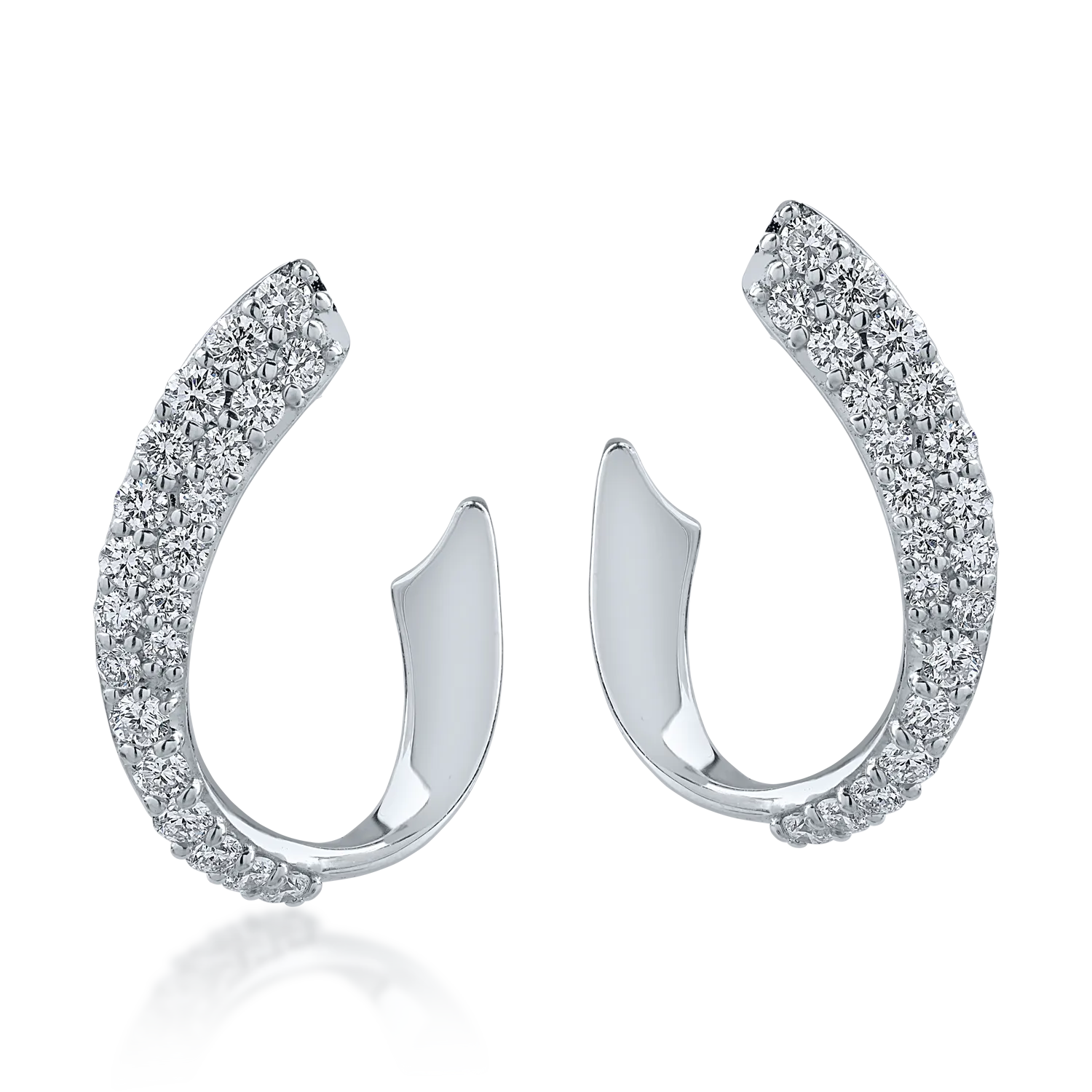 White gold earrings with 0.71ct diamonds