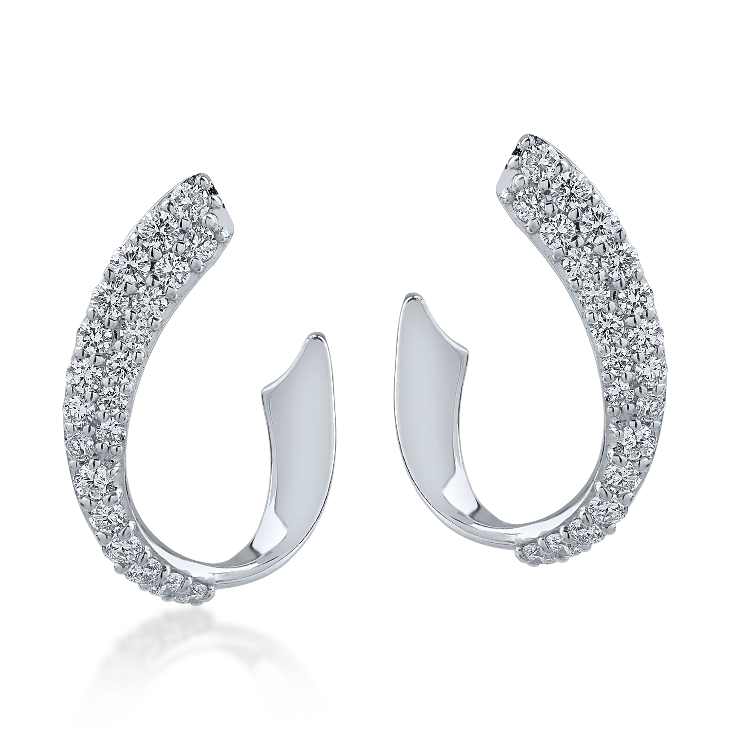 Fehérarany fülbevaló 0.71ct gyémántokkal-164711