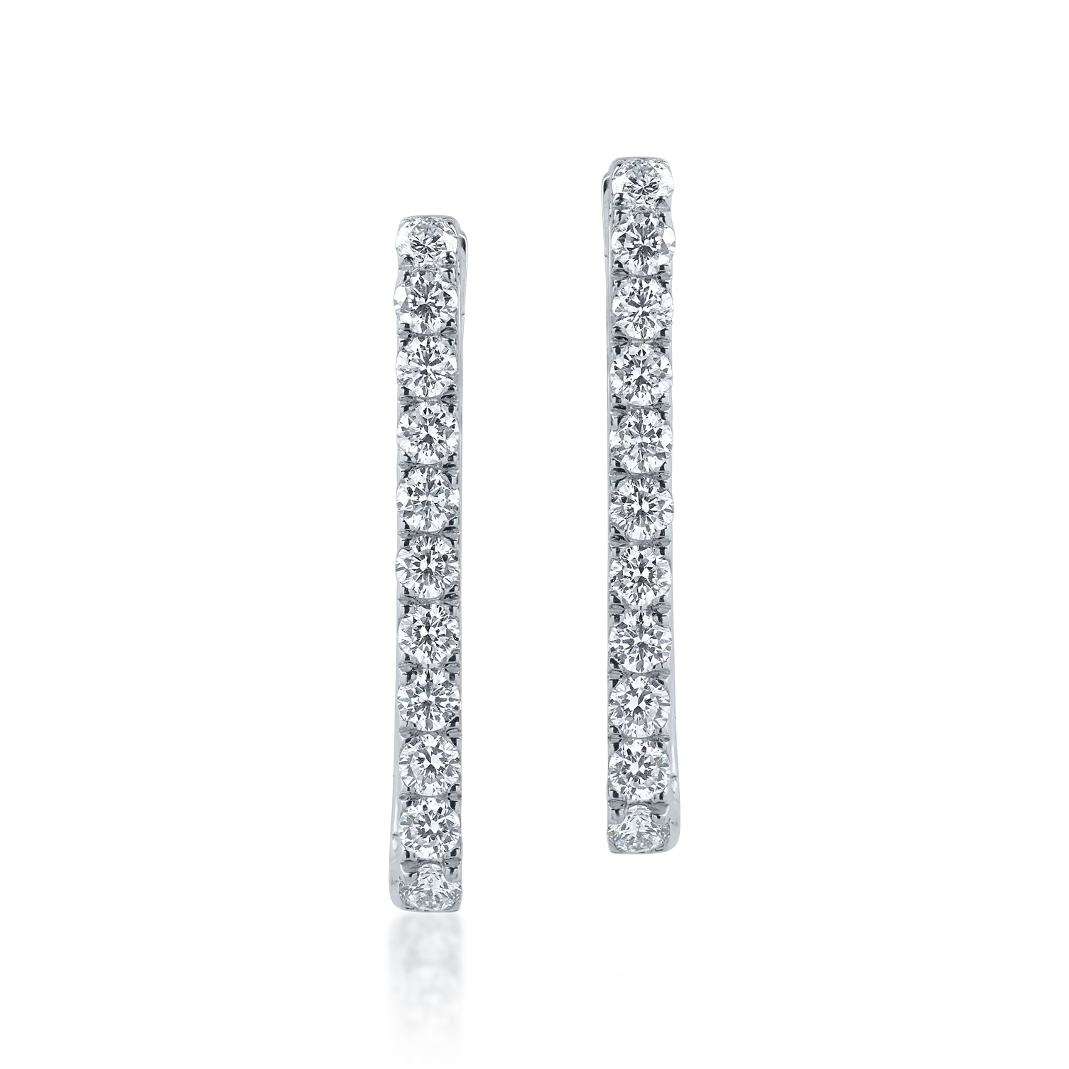 White gold earrings with 0.48ct diamonds