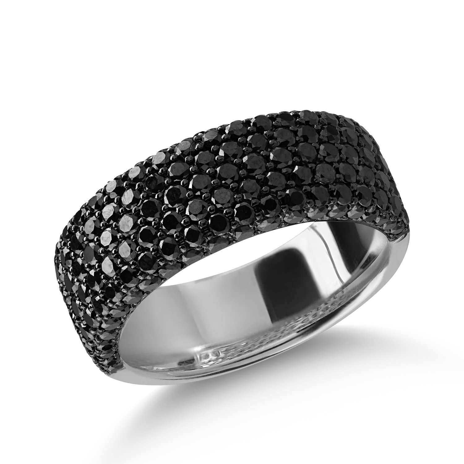 Inel din aur alb cu diamante negre de 2.05ct-164764
