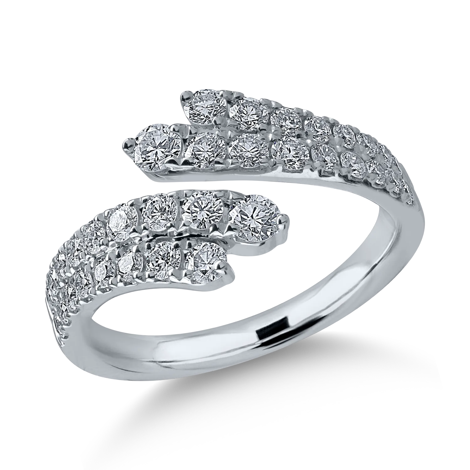 Inel din aur alb cu diamante de 1.03ct-170354