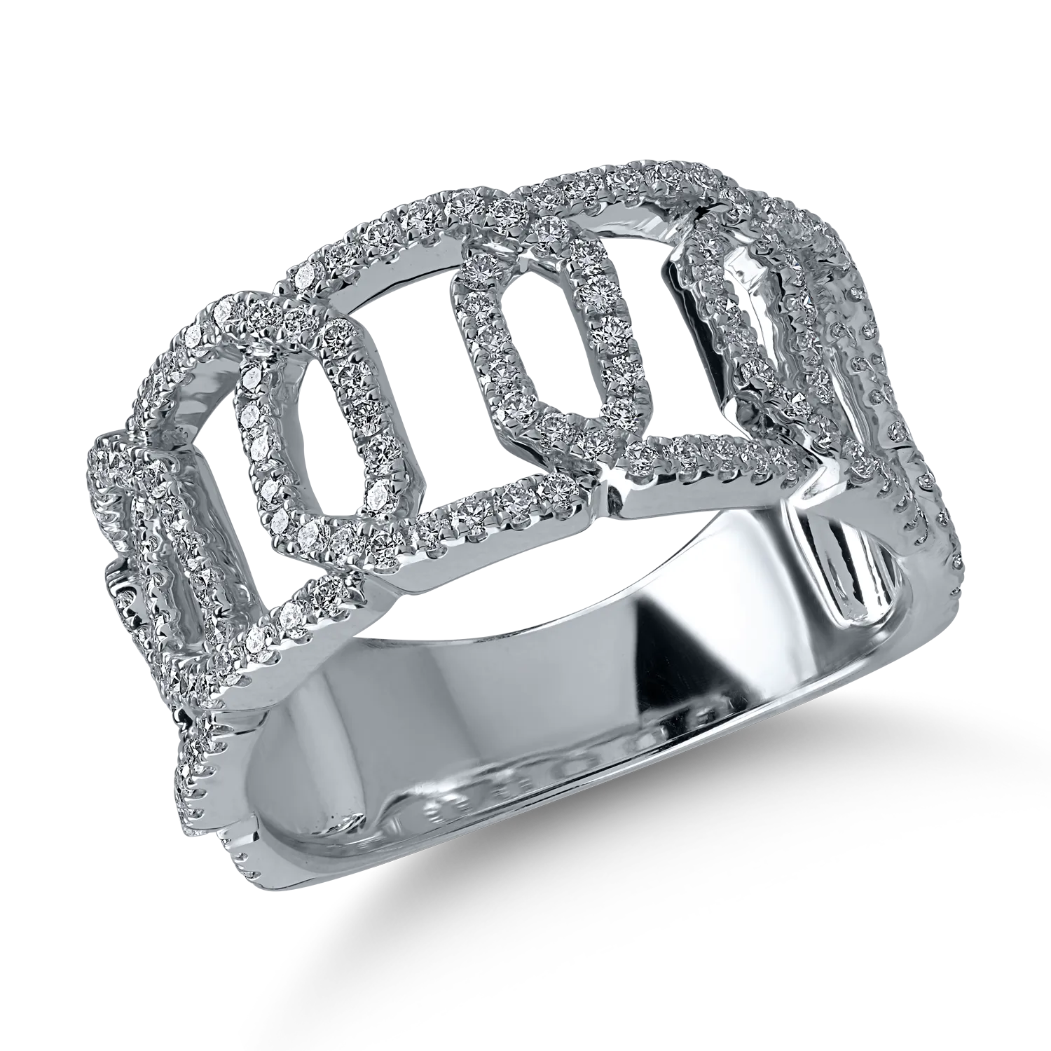 White gold ring with 0.7ct diamonds